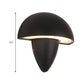 Aluminum Mushroom Design Wall Sconce Modern Style LED Black Wall Mount Lamp for Porch, Warm/White Lighting Clearhalo 'Cast Iron' 'Glass' 'Industrial' 'Modern wall lights' 'Modern' 'Tiffany' 'Traditional wall lights' 'Wall Lamps & Sconces' 'Wall Lights' Lighting' 141622