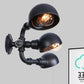 3 Heads Semi Circle Wall Mount Fixture Vintage Style Black Metal Wall Lighting with Pipe Design for Corridor Clearhalo 'Art deco wall lights' 'Cast Iron' 'Glass' 'Industrial wall lights' 'Industrial' 'Middle century wall lights' 'Modern' 'Rustic wall lights' 'Tiffany' 'Traditional wall lights' 'Wall Lamps & Sconces' 'Wall Lights' Lighting' 1416267