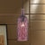Dimpled Glass Bottle Shade Hanging Fixture Vintage Style 1 Light Living Room Pendant Light in Yellow/Brown Rose Red Clearhalo 'Ceiling Lights' 'Glass shade' 'Glass' 'Industrial Pendants' 'Industrial' 'Middle Century Pendants' 'Pendant Lights' 'Pendants' 'Tiffany' Lighting' 1416443