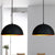 Industrial Ribbed Dome Ceiling Pendant 1 Light Metallic Ceiling Light Fixture in Yellow/Green for Restaurant Black Clearhalo 'Art Deco Pendants' 'Black' 'Cast Iron' 'Ceiling Lights' 'Ceramic' 'Crystal' 'Industrial Pendants' 'Industrial' 'Metal' 'Middle Century Pendants' 'Pendant Lights' 'Pendants' 'Rustic Pendants' 'Tiffany' Lighting' 1416657