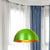 Industrial Ribbed Dome Ceiling Pendant 1 Light Metallic Ceiling Light Fixture in Yellow/Green for Restaurant Green Clearhalo 'Art Deco Pendants' 'Black' 'Cast Iron' 'Ceiling Lights' 'Ceramic' 'Crystal' 'Industrial Pendants' 'Industrial' 'Metal' 'Middle Century Pendants' 'Pendant Lights' 'Pendants' 'Rustic Pendants' 'Tiffany' Lighting' 1416667