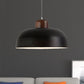 12"/15" W Bowl Shade Dining Table Ceiling Hanging Light Vintage Style Metallic 1 Light Brown/Black Pendant Lamp Clearhalo 'Ceiling Lights' 'Modern Pendants' 'Modern' 'Pendant Lights' 'Pendants' Lighting' 1416967