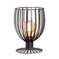 Bronze/Black 1 Light Table Lighting Farmhouse Stylish Wrought Iron Wine Glass Cage Shade Standing Table Lamp Clearhalo 'Lamps' 'Table Lamps' Lighting' 1417113