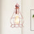 Rose Gold Caged Hanging Lighting Loft Style Metal 1 Light Indoor Pendant Lamp with Adjustable Cord Rose Gold Clearhalo 'Art Deco Pendants' 'Cast Iron' 'Ceiling Lights' 'Ceramic' 'Crystal' 'Industrial Pendants' 'Industrial' 'Metal' 'Middle Century Pendants' 'Pendant Lights' 'Pendants' 'Tiffany' Lighting' 1417343