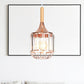 Rose Gold Drum Ceiling Pendant with Metal Cage 1 Light Modern Hanging Light for Corridor Clearhalo 'Art Deco Pendants' 'Cast Iron' 'Ceiling Lights' 'Ceramic' 'Crystal' 'Industrial Pendants' 'Industrial' 'Metal' 'Middle Century Pendants' 'Pendant Lights' 'Pendants' 'Tiffany' Lighting' 1417375