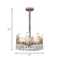 Traditional Crown Chandelier Lamp 6 Heads Clear Crystal Accents Suspension Light in Gold Clearhalo 'Ceiling Lights' 'Chandeliers' Lighting' options 1417486