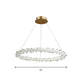 Ring Parlor Suspension Lamp Modern Clear Crystal Spears Gold LED Chandelier Light Fixture, 16"/19.5" Wide Clearhalo 'Ceiling Lights' 'Chandeliers' 'Clear' 'Industrial' 'Modern Chandeliers' 'Modern' 'Tiffany' 'Traditional Chandeliers' Lighting' 1417533