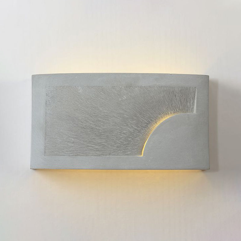 Cement Bowl/Cylinder Shade Wall Lighting Modern Style 1 Light Bathroom Wall Light Fixture in Grey Clearhalo 'Industrial wall lights' 'Industrial' 'Middle century wall lights' 'Tiffany' 'Wall Lamps & Sconces' 'Wall Lights' Lighting' 1417906