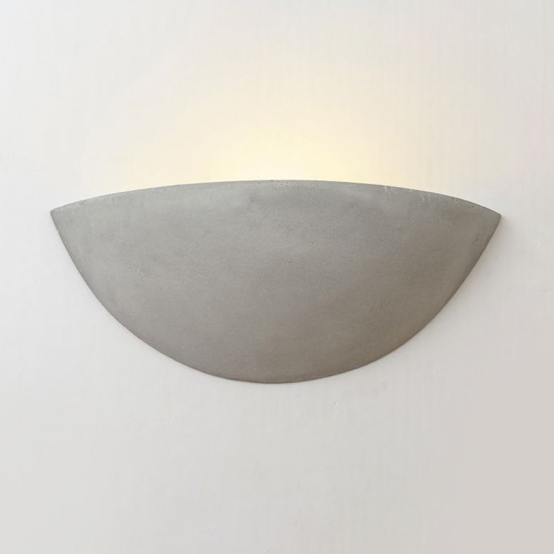 Cement Bowl/Cylinder Shade Wall Lighting Modern Style 1 Light Bathroom Wall Light Fixture in Grey Clearhalo 'Industrial wall lights' 'Industrial' 'Middle century wall lights' 'Tiffany' 'Wall Lamps & Sconces' 'Wall Lights' Lighting' 1417911