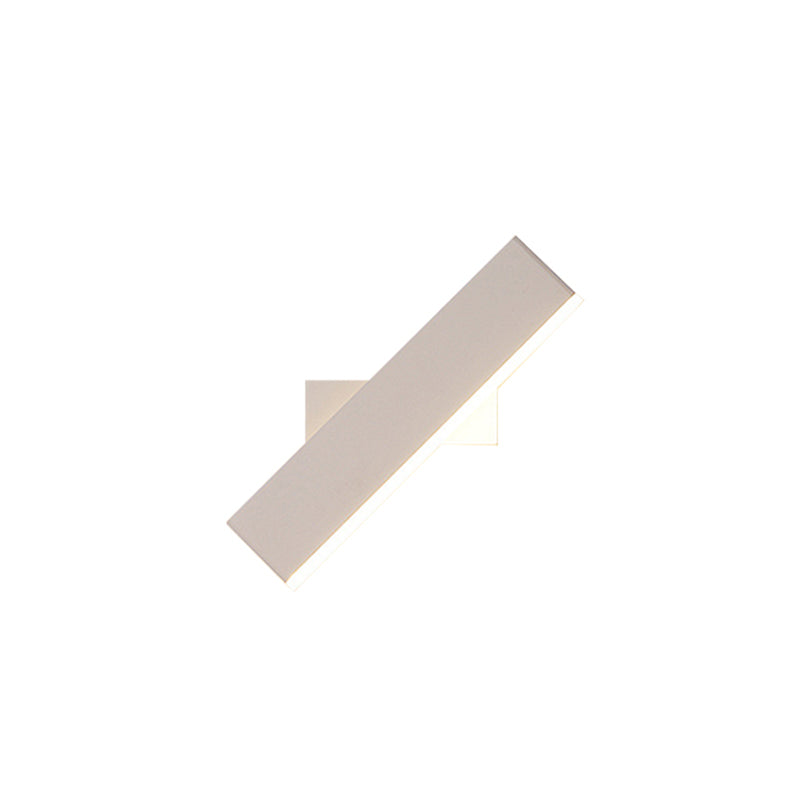 Metal Rotatable Rectangular Sconce Lighting Contemporary LED Coffee/White Wall Lamp for Bedside, Warm/White Light Clearhalo 'Cast Iron' 'Glass' 'Industrial' 'Modern wall lights' 'Modern' 'Tiffany' 'Traditional wall lights' 'Wall Lamps & Sconces' 'Wall Lights' Lighting' 141801