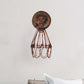 Wrought Iron Wire Guard Wall Lighting Farmhouse Style 1 Bulb Restaurant Rotatable Sconce Lamp in Black/Bronze Clearhalo 'Wall Lamps & Sconces' 'Wall Lights' Lighting' 1418150