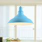 Metal Pink/Blue Pendant Lamp Ribbed Double Bubble 1 Light Industrial Style Suspension Light for Bedroom Clearhalo 'Ceiling Lights' 'Modern Pendants' 'Modern' 'Pendant Lights' 'Pendants' Lighting' 1418753