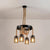 4 Lights Ring Hanging Light with Mesh Shade and Rope Industrial Black Metallic Chandelier Lamp for Foyer Black Clearhalo 'Cast Iron' 'Ceiling Lights' 'Chandeliers' 'Industrial Chandeliers' 'Industrial' 'Metal' 'Middle Century Chandeliers' 'Rustic Chandeliers' 'Tiffany' Lighting' 1418759