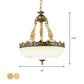 Barn-Like White Glass Pendant Light Classic Single Bulb Bedroom Suspension Lighting Fixture in Beige/Brass, 12"/16"/19.5" W Clearhalo 'Ceiling Lights' 'Glass shade' 'Glass' 'Pendant Lights' 'Pendants' Lighting' 1419045