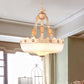 Barn-Like White Glass Pendant Light Classic Single Bulb Bedroom Suspension Lighting Fixture in Beige/Brass, 12"/16"/19.5" W Clearhalo 'Ceiling Lights' 'Glass shade' 'Glass' 'Pendant Lights' 'Pendants' Lighting' 1419048
