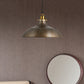 1 Light Pendant Ceiling Light Antique Style Bowl Iron Hanging Lamp with Adjustable Cord in Brass/Aged Silver Clearhalo 'Art Deco Pendants' 'Cast Iron' 'Ceiling Lights' 'Ceramic' 'Crystal' 'Industrial Pendants' 'Industrial' 'Metal' 'Middle Century Pendants' 'Pendant Lights' 'Pendants' 'Tiffany' Lighting' 1419685