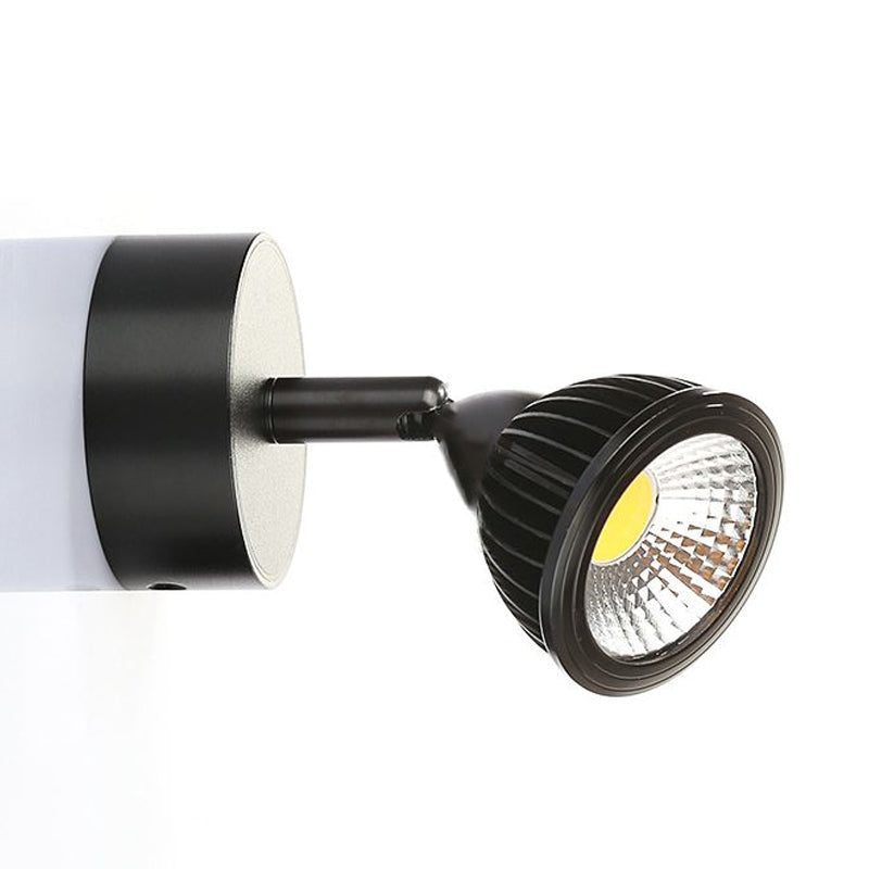 Rotatable Mini Metal Wall Light Industrial Style 1 Light Bedside Sconce ...