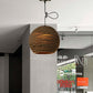 Contemporary Dome/Bowl Shade Suspension Light 1 Head Corrugated Paper Pendant Lamp in Brown Clearhalo 'Ceiling Lights' 'Modern Pendants' 'Modern' 'Pendant Lights' 'Pendants' Lighting' 1419930