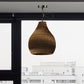 Contemporary Dome/Bowl Shade Suspension Light 1 Head Corrugated Paper Pendant Lamp in Brown Clearhalo 'Ceiling Lights' 'Modern Pendants' 'Modern' 'Pendant Lights' 'Pendants' Lighting' 1419932