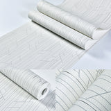 Modern Geometry Wallpaper Roll Non-Woven Washable Light-Color Wall Covering for Bedroom