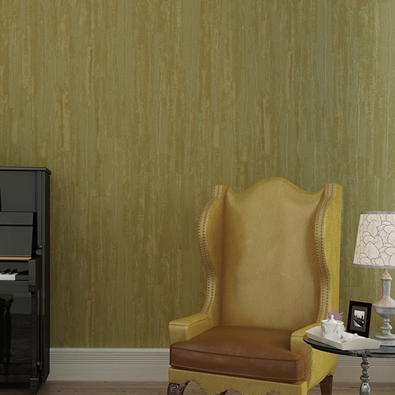 Cement Look Wallpaper Steampunk Stain Resistant Living Room Wall Art, 57.1-sq ft Lemon Yellow Clearhalo 'Industrial wall decor' 'Industrial' 'Wallpaper' Wall Decor' 1420362