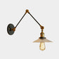 Saucer Living Room Sconce Light Fixture Rustic Style Prismatic Glass 1 Light Black/Silver/Brass Wall Lamp Clearhalo 'Cast Iron' 'Glass' 'Industrial wall lights' 'Industrial' 'Middle century wall lights' 'Modern' 'Tiffany' 'Traditional wall lights' 'Wall Lamps & Sconces' 'Wall Lights' Lighting' 1420638