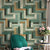 Enchanting Wood Wallpaper for Living Room Geometrical Wall Art in Multi Color, 33' x 20.5" Green Clearhalo 'Country wall decor' 'Rustic' 'Wallpaper' Wall Decor' 1421233