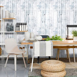 Self Sticking Rustic Wood Wallpaper Grey-Green Easy Peel Off Wall Art for Living Room Gray-Green Clearhalo 'Country wall decor' 'Rustic' 'Wallpaper' Wall Decor' 1421272