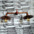 2 Bulbs Flat Shade Wall Light Fixture with Water Tap Industrial Dark Rust Metallic Sconce Lighting for Bedroom Rust Clearhalo 'Art deco wall lights' 'Cast Iron' 'Glass' 'Industrial wall lights' 'Industrial' 'Middle century wall lights' 'Modern' 'Rustic wall lights' 'Tiffany' 'Traditional wall lights' 'Wall Lamps & Sconces' 'Wall Lights' Lighting' 142147