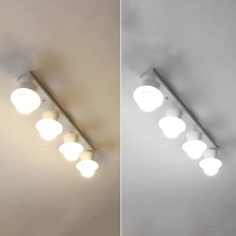 Lovely Mushroom Flush Ceiling Light Metal Ceiling Mount Light in White for Hallway 4 White Clearhalo 'Ceiling Lights' 'Close To Ceiling Lights' 'Close to ceiling' 'Semi-flushmount' Lighting' 14218