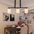 3-Bulb White Glass Island Lamp Industrial Black Cylinder Shade Dining Room Pendant Lighting White Clearhalo 'Ceiling Lights' 'Chandeliers' 'Glass shade' 'Glass' 'Island Lights' Lighting' 142209