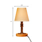 Rustic Industrial Cone Table Light 1 Head Fabric and Iron Standing Light with Dimmable Switch for Bedside Clearhalo 'Lamps' 'Table Lamps' Lighting' 142244