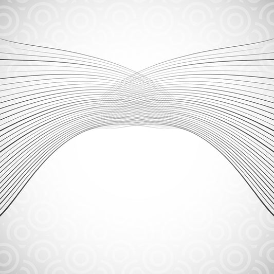 Curved Lines Wall Mural Decal Minimalism Stain-Proof Bedroom Wall Art, Made to Measure Clearhalo 'Wall Decor' 'Wall Mural' 1422724