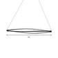 Spiral Hanging Lamp Kit Modern Acrylic LED Black/White Ceiling Pendant in Warm/White/Natural Light Clearhalo 'Ceiling Lights' 'Modern Pendants' 'Modern' 'Pendant Lights' 'Pendants' Lighting' 142394