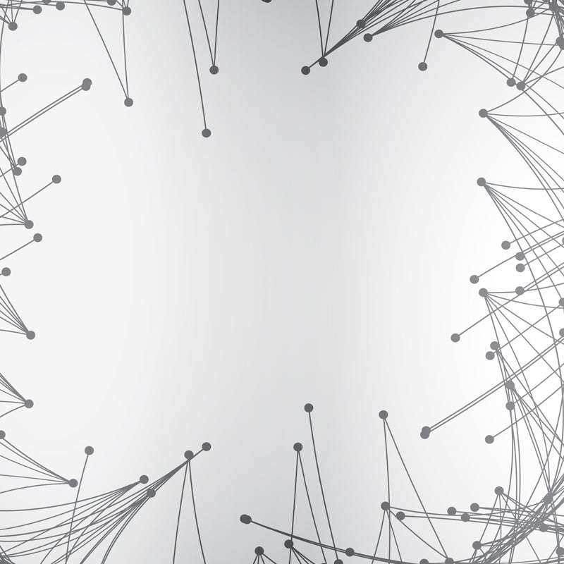 Line Art Border Wallpaper Mural Contemporary Smooth Wall Decor in Black-White for Home Clearhalo 'Wall Decor' 'Wall Mural' 1424086