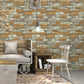 Brick Peel and Stick Wallpapers Removable Wall Art for Living Room, Yellow-Green Clearhalo 'Industrial wall decor' 'Industrial' 'Wallpaper' Wall Decor' 1424157