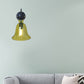 Bell Bedroom Wall Light Fixture Industrial Clear/Green/Smoked Glass 1 Light Black Sconce Lamp with Gooseneck Arm Green Clearhalo 'Art deco wall lights' 'Cast Iron' 'Glass' 'Industrial wall lights' 'Industrial' 'Middle century wall lights' 'Modern' 'Rustic wall lights' 'Tiffany' 'Traditional wall lights' 'Wall Lamps & Sconces' 'Wall Lights' Lighting' 142435