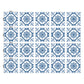 Blue Flower Wallpaper Panels Self-Sticking Bathroom Bohemian Wall Covering (20 Pcs) Clearhalo 'Wall Decor' 'Wallpaper' 1425043