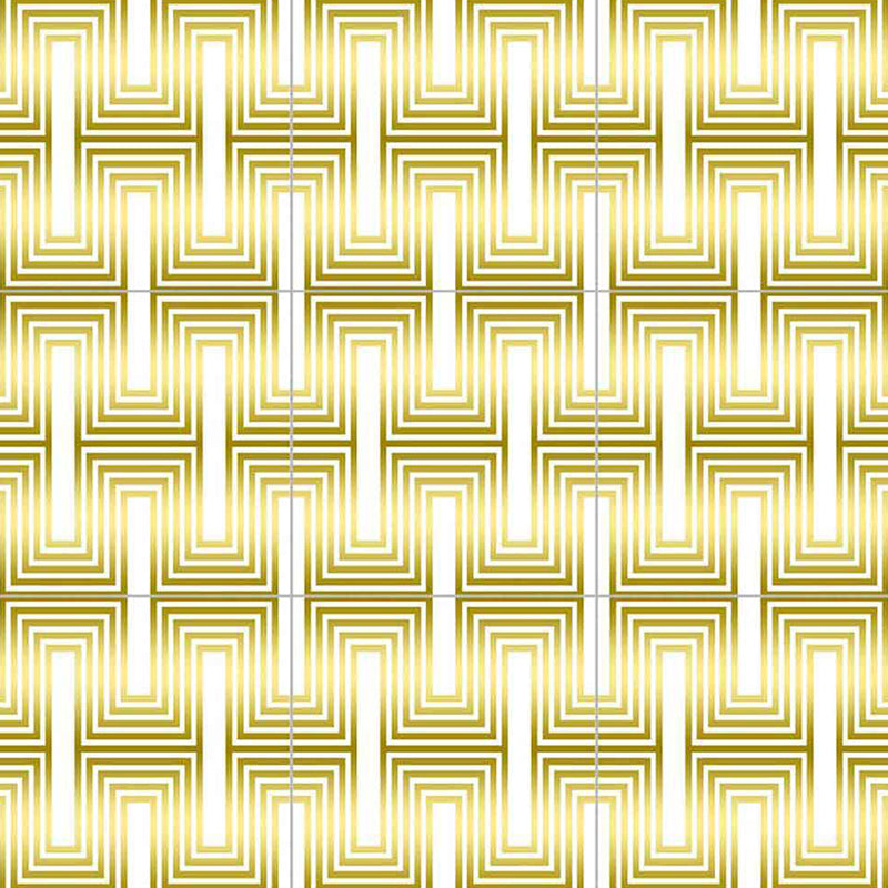 Yellow Matrix Wallpaper Panels Geometry Modern Peel and Stick Wall Art for Bathroom Clearhalo 'Modern wall decor' 'Modern' 'Wallpaper' Wall Decor' 1425086