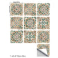 Boho Floral Self Sticking Wallpaper Panel Grey-Green Bedroom Wall Art, 8' L x 8" W Clearhalo 'Wall Decor' 'Wallpaper' 1425129