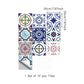 Bohemian Style Mandala Wallpaper Panel for Kitchen 4.3-sq ft Wall Art in Red-Blue-Green, Self-Stick Clearhalo 'Wall Decor' 'Wallpaper' 1425223