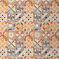Boho Mosaics Tile Stick Wallpaper Panel Orange-Blue Kitchen Wall Covering, 8' x 8" Clearhalo 'Wall Decor' 'Wallpaper' 1425241