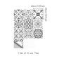 Ethnic Baroque Tiles Wallpaper Panel for Restaurant, Black and White, 8' L x 8" W, Adhesive Clearhalo 'Wall Decor' 'Wallpaper' 1425257