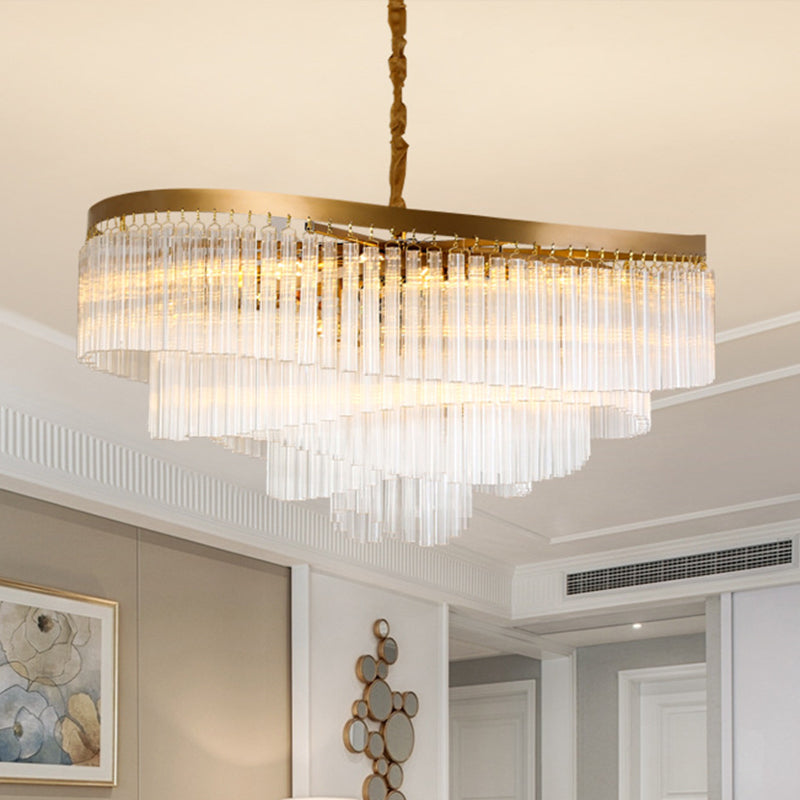 Spiral Clear Crystal Prisms Chandelier Light Contemporary 10/11 Bulbs Living Room Suspension Pendant, 21.5"/30" Wide Clear 30" Clearhalo 'Ceiling Lights' 'Chandeliers' 'Clear' 'Industrial' 'Modern Chandeliers' 'Modern' 'Tiffany' 'Traditional Chandeliers' Lighting' 1426032