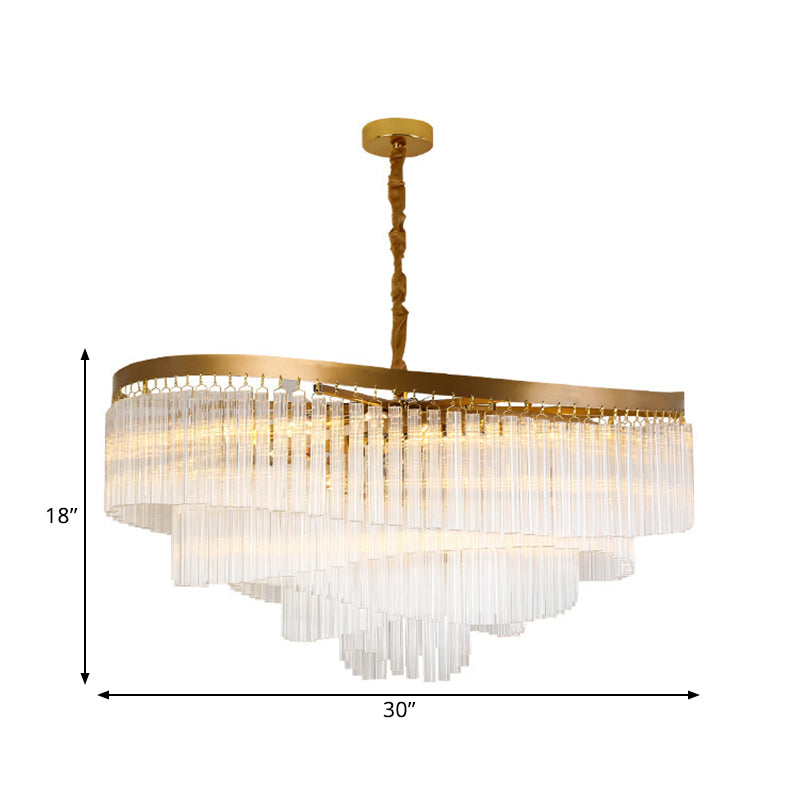 Spiral Clear Crystal Prisms Chandelier Light Contemporary 10/11 Bulbs Living Room Suspension Pendant, 21.5"/30" Wide Clearhalo 'Ceiling Lights' 'Chandeliers' 'Clear' 'Industrial' 'Modern Chandeliers' 'Modern' 'Tiffany' 'Traditional Chandeliers' Lighting' 1426036