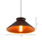 1 Bulb Pendant Light with Tapered Shade Metallic Vintage Style Dining Room Suspension Light in Black/White/Bronze Clearhalo 'Ceiling Lights' 'Modern Pendants' 'Modern' 'Pendant Lights' 'Pendants' Lighting' 142684