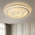 16.5"/20.5" Wide Round Ceiling Lighting Contemporary Clear Crystal LED Bedroom Flushmount in Chrome, Warm/White Light Chrome Clearhalo 'Ceiling Lights' 'Close To Ceiling Lights' 'Close to ceiling' 'Flush mount' Lighting' 1427048