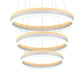 Silver Circular Ceiling Pendant Modern 1/2/3-Light Acrylic LED Chandelier Lighting Fixture Clearhalo 'Ceiling Lights' 'Chandeliers' 'Modern Chandeliers' 'Modern' Lighting' 142717