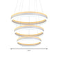 Silver Circular Ceiling Pendant Modern 1/2/3-Light Acrylic LED Chandelier Lighting Fixture Clearhalo 'Ceiling Lights' 'Chandeliers' 'Modern Chandeliers' 'Modern' Lighting' 142718