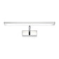 Aluminum Rectangle Vanity Lighting Simple Style 19"/23" Width LED Sconce Wall Light in Chrome, Warm/White Light Clearhalo 'Cast Iron' 'Glass' 'Industrial' 'Modern wall lights' 'Modern' 'Tiffany' 'Traditional wall lights' 'Vanity Lights' 'Wall Lights' Lighting' 142803